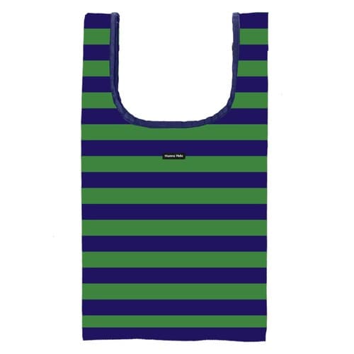 エコバッグ L ボーダー ボーダーグリーン