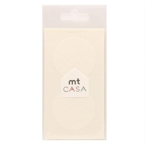 マスキングテープ 丸 10枚入 マットホワイト