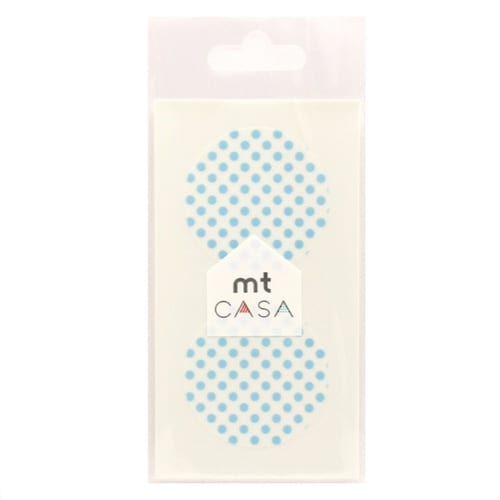 マスキングテープ 丸 10枚入 ドット アイス