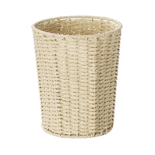 ゴミ箱 丸形 M ペーパー 円柱 ベージュ