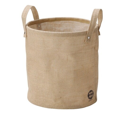 ゴミ箱 丸形 S 麻 円柱 ダストボックス