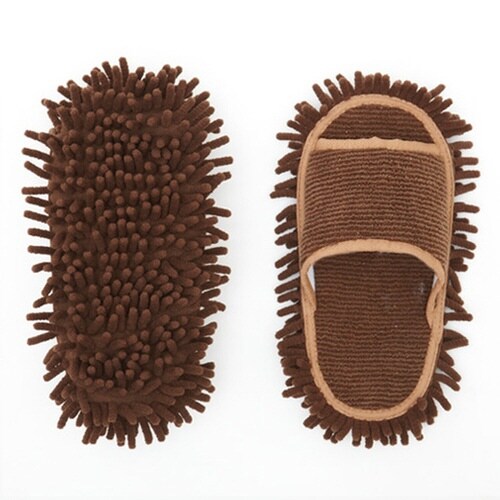 モップスリッパ マイクロファイバー ブラウン