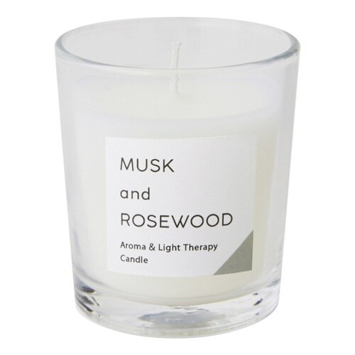 キャンドル 香る ガラス ムスク×ローズウッド