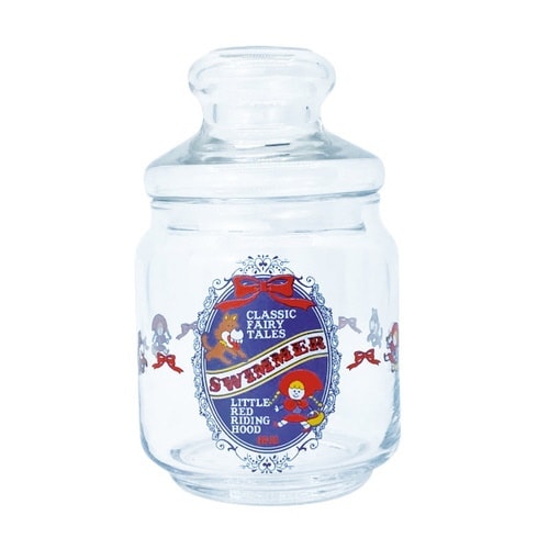 保存容器 ガラス キャニスター 赤ずきん