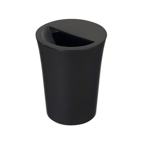 ゴミ箱 1.8L 丸型 ふた付き ブラック