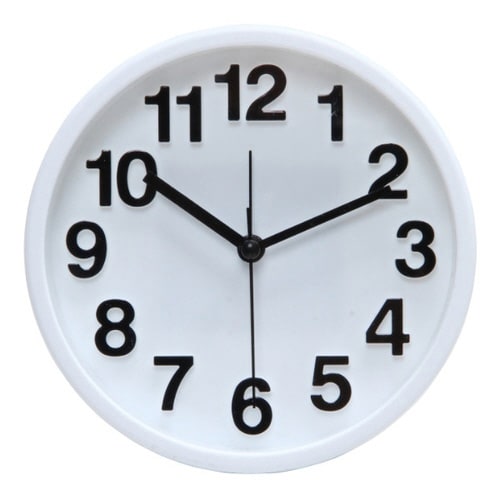 置き時計 リアム 目覚まし時計 アラーム ホワイト