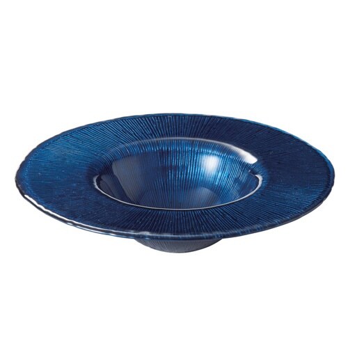 ボウル 22cm リムボウル M.STYLE 青