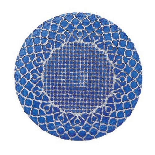 プレート 28cm M.STYLE ハナ ブルー