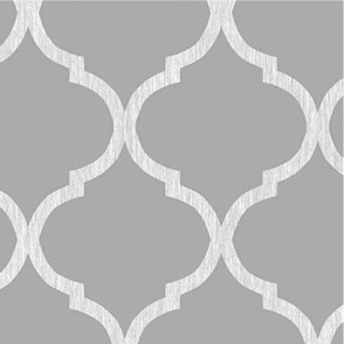 デザインバスカーテン グレー