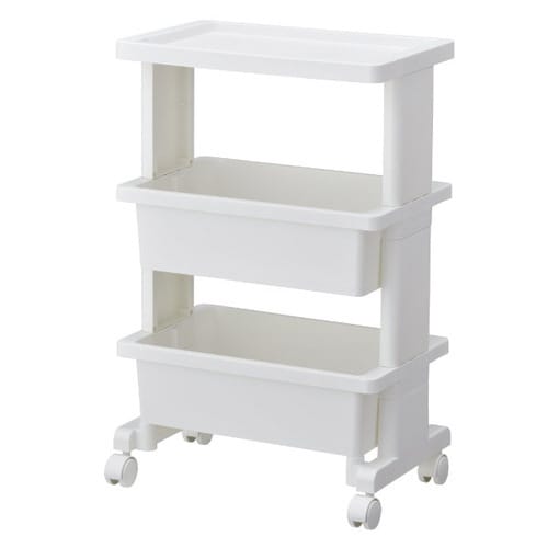 キッチンワゴン テーブルワゴン ミニ ホワイト