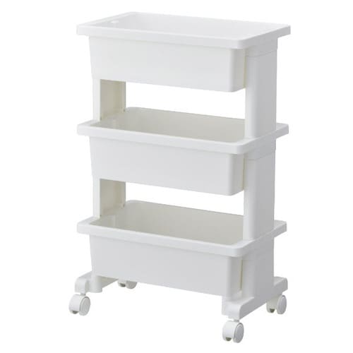 キッチンワゴン モバイルワゴン ミニ ホワイト