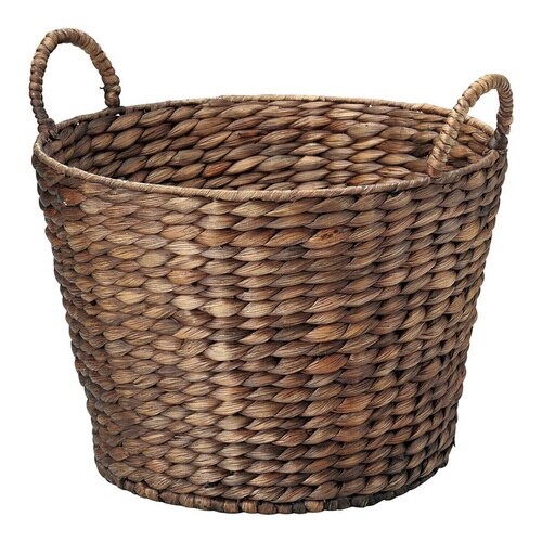 バスケット ウォーターヒヤシンス ダークブラウン