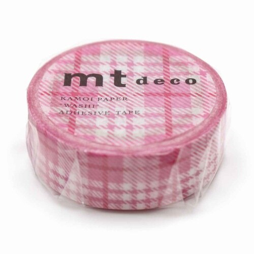 マスキングテープ チェック ライトピンク