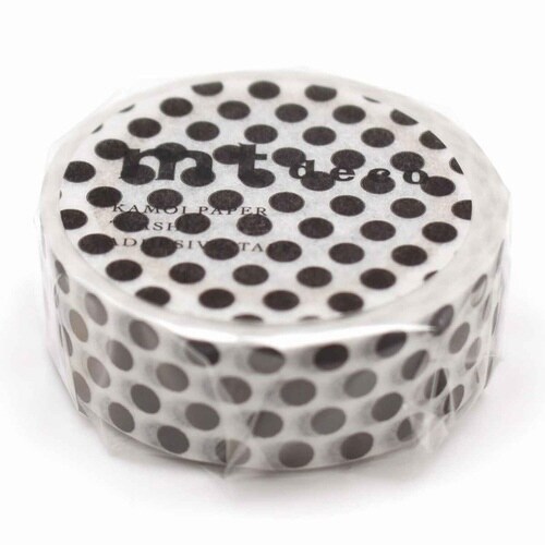 マスキングテープ ドット ブラック