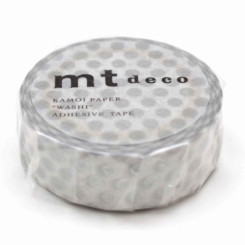 マスキングテープ ドット シルバー