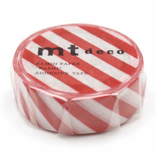 マスキングテープ ストライプ レッド