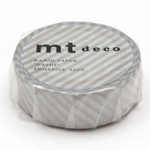 マスキングテープ ストライプ シルバー