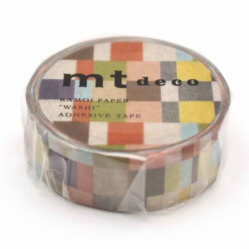 マスキングテープ モザイク グレイッシュ