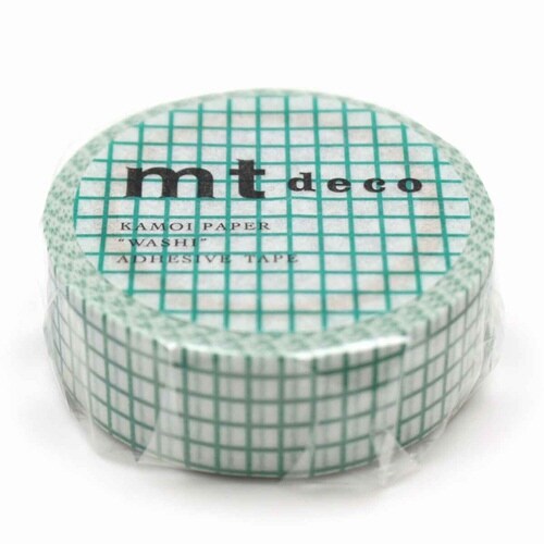 マスキングテープ 方眼 エメラルド