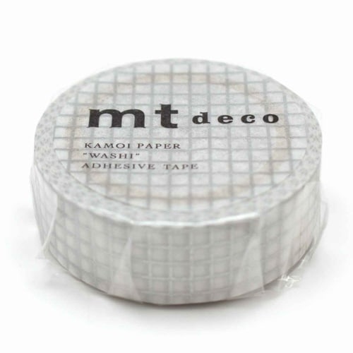 マスキングテープ 方眼 幅15mm×7m シルバー