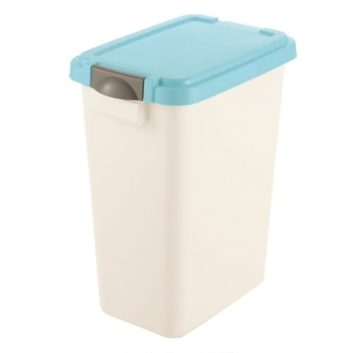 ゴミ箱 42L 屋外兼用 ホワイト×ブルー