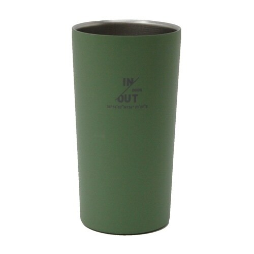 タンブラー 450ml 真空断熱 カーキ