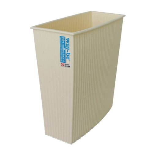 ゴミ箱 12L フタなし ウェイビー アイボリー