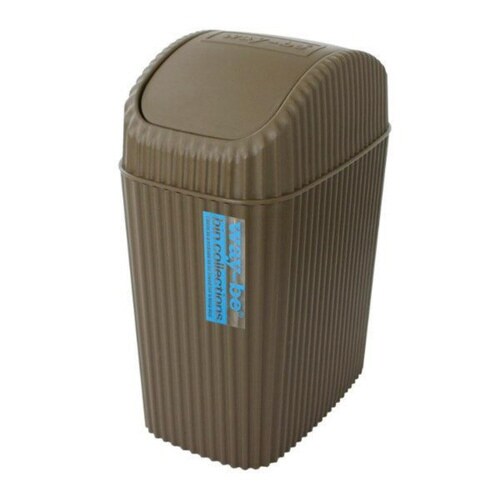 ゴミ箱 2L ふた付き ウェイビー ブラウン