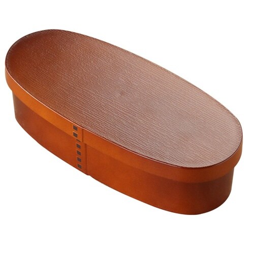 弁当箱 曲げわっぱ 抗菌 1段 ライトブラウン