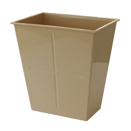 ゴミ箱 6L フタなし カフェオレ