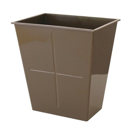 ゴミ箱 6L フタなし ブラウン