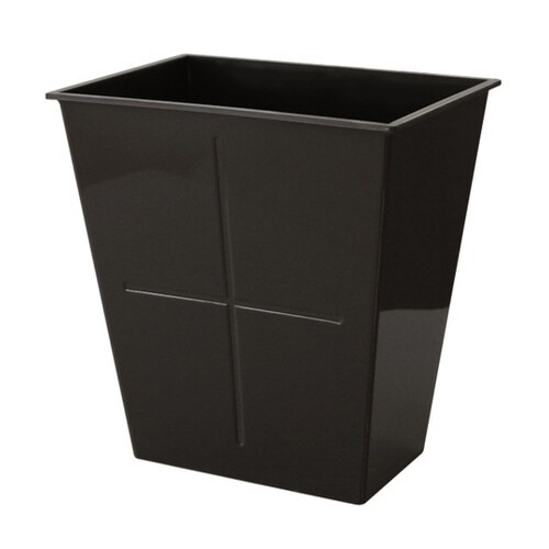 ゴミ箱 6L フタなし ブラック