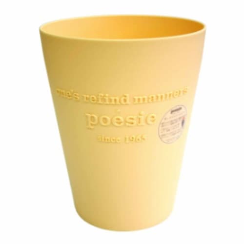 ゴミ箱 ポエジー 5L フタなし 丸型 オレンジ