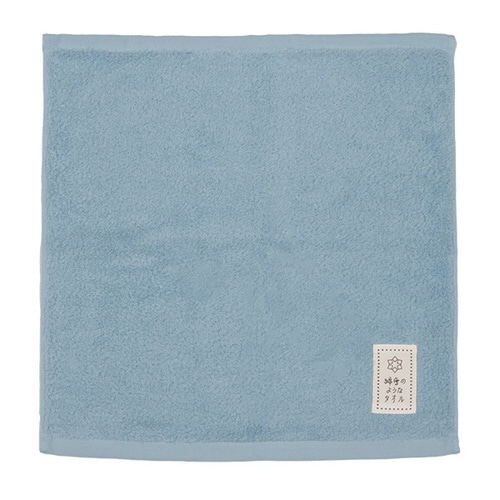 ハンドタオル 34×35cm ブルー
