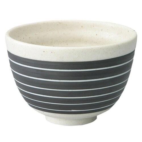 丼ぶり 12cm カフェ丼 磁器 美濃焼 ボーダー