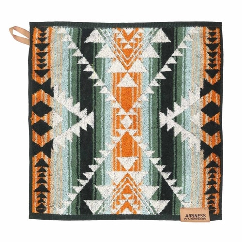 ハンドタオル スクロール 34×35cm グリーン