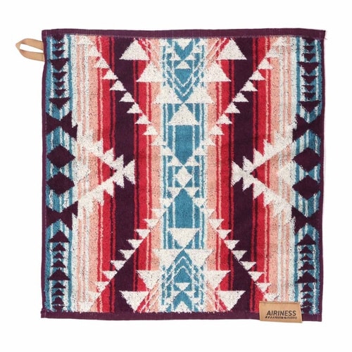 ハンドタオル スクロール 34×35cm レッド