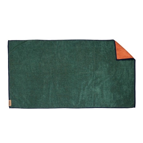 バスタオル エアリネス ダブルカラー グリーン