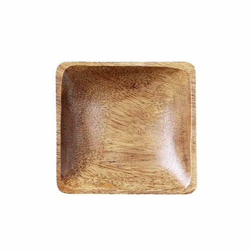 プレート 12.5cm S スクエア アカシア製
