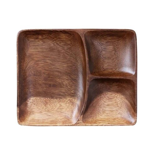 ランチプレート 25cm レクタングル アカシア製