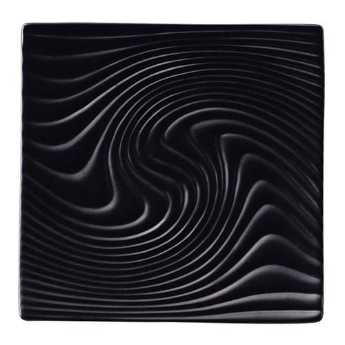 プレート 20cm 正角皿 ブラック