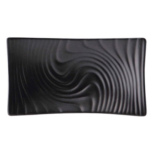 プレート 18.5cm 長角皿 ブラック