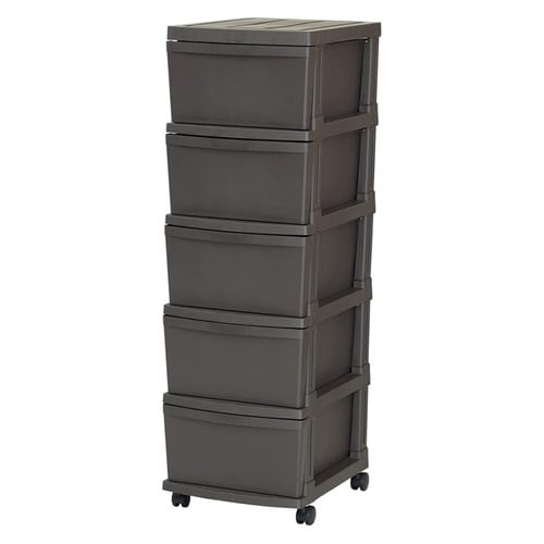 チェスト エミングシーヴォ 5段 ダークブラウン