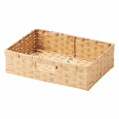 収納ボックス ペーパーバスケット ベージュ