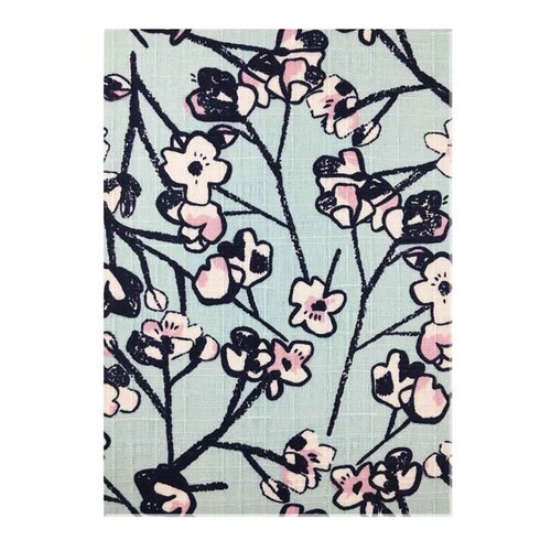 &NE 御朱印帳 桜 ブルー