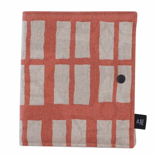 &NE 抗菌マスクケース 格子柄 コーラル