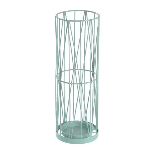 傘立て ウィル 円柱 受け皿付き ミント