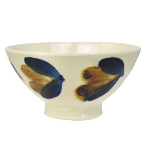 茶碗 11cm 藍 陶器 波佐見焼 唐草