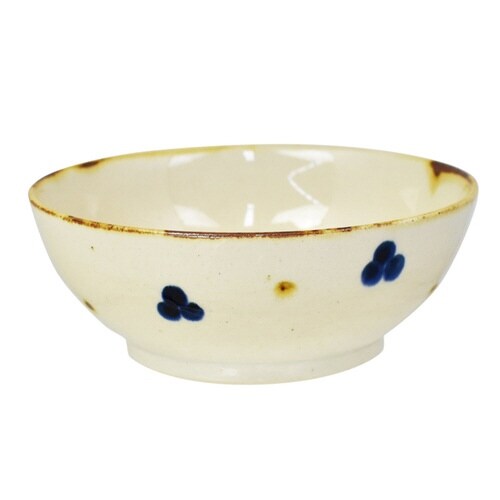 小鉢 12cm 藍 陶器 波佐見焼 点打