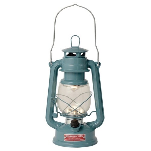 ハリケーンランタン 電池式 ブルー